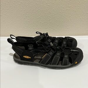 Keen Black Sport Sandals with Closed-Toe Design